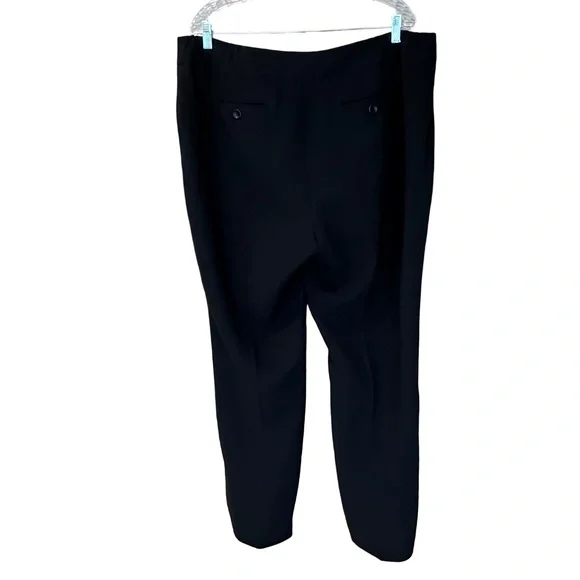 Talbots Signature Woman Lightweight Black Flowy Dress Pants 18W - Picture 2 of 13